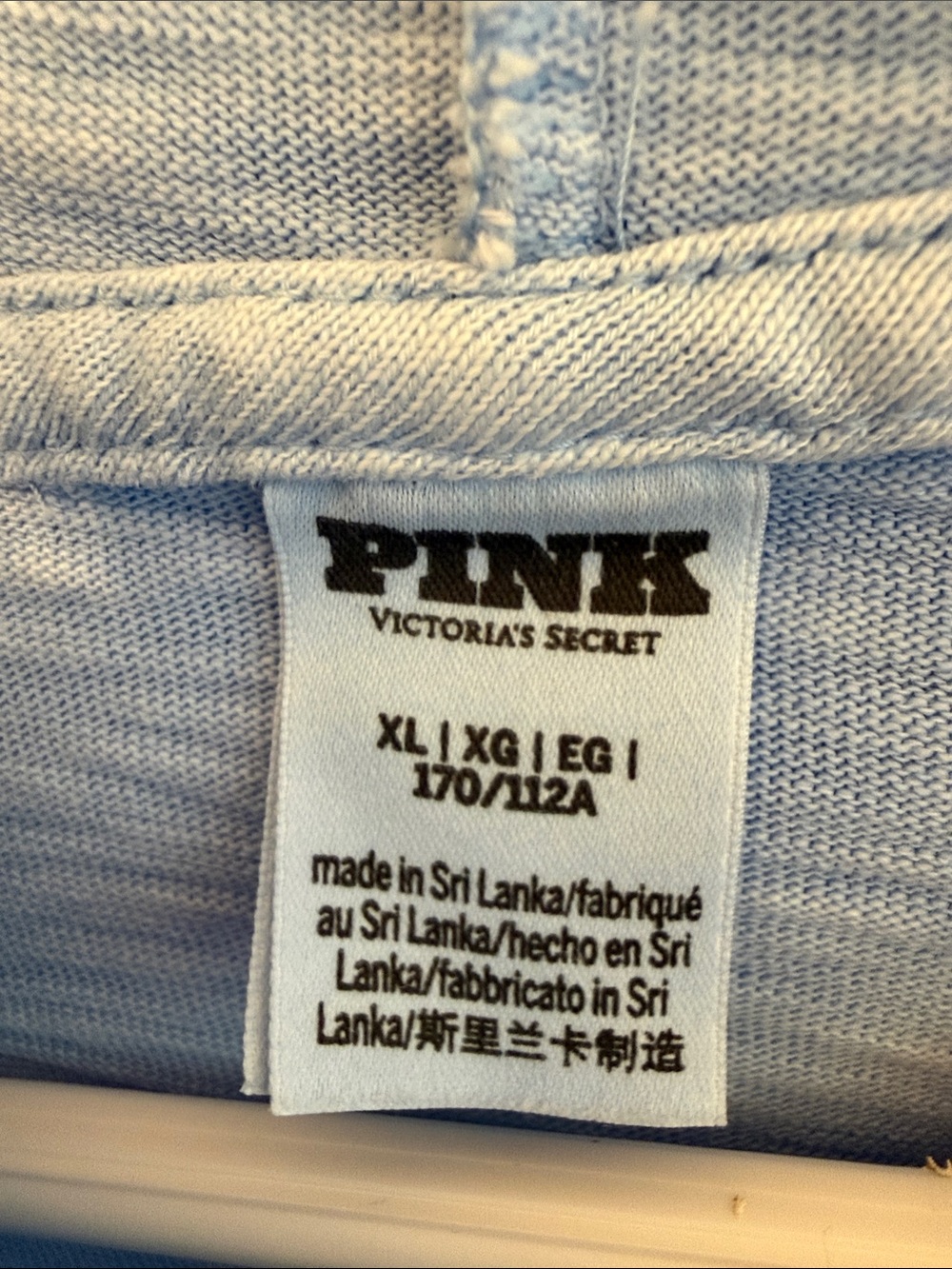 VS PINK SWEATSUIT SET includes full zip hooded top size XL, bottoms size Large - Picture 3 of 9